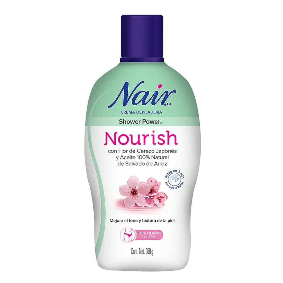 Crema Depiladora Shower Power de 368 gr con Flor de Cerezo Japoné - Ideal para Piernas y Cuerpo - Multicolor - Ver 1