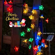 1 Paquete de Luces de Cadena Solares, Control de 8 Modos, Luces Parpadeantes de Cielo Estrellado, Decoración para Tienda de Campaña, Jardín y Balcón, Decoración de Árbol de Navidad, Boda y Cumpleaños, Decoración de Fiesta, Luces de Ambiente, Colgantes, Batería de Litio Solar