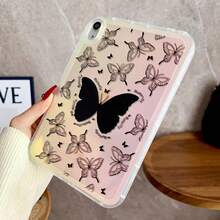 Holographic Cow Print/Butterfly Flat Protective Case, Compatible With Apple Tablet Protective Case