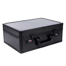 Barber Carrying Case Barber Case, Stylist Tool Box Professional Salon Hair Cutting Grooming Kit Storage Organizer For Clippers, Scissors, Barber Supplies (G) - Black - View 9