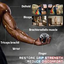 Pelota de Muñeca Vital, Ejercitador de Pelota de Muñeca Vital 2026, Ejercitador de Mano VitalWrist Balls, Mejora la Fuerza de Agarre, Fortalece Brazos, Dedos, Huesos y Músculos, Alivio de Articulaciones - 3 piezas - Ver 10