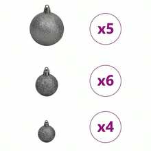 Künstlicher Weihnachtsbaum mit 150 LEDs Weiß 63 x 63 x 150 cm-XY783705