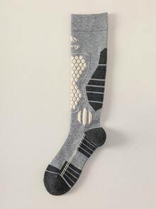 1双女士加厚羊毛雪地袜，运动袜，保暖防滑，多种颜色可选，时尚舒适