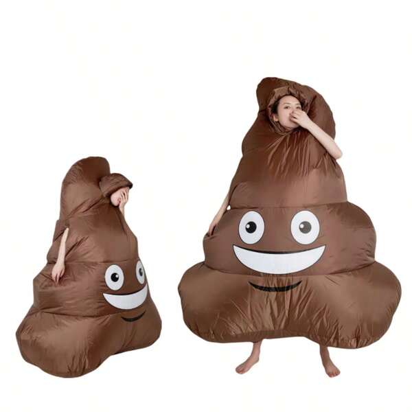 Adult Funny Poop Inflatable Clothing Poop Poop Cosplay Costume Festival Party Prank Props