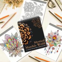 Set Deluxe de 4 cărți de colorat pentru adulți - Modele Mandala simple și ușoare pentru relaxare și ameliorarea stresului - Modele groase și complicate pentru Halloween, Crăciun și orice ocazie - Ideal pentru bărbați, femei și adolescenți - Experiență de colorat fără stres