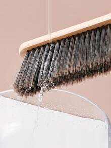 1pc Soft Bristle Wooden Long Handle Duster Brush, Suitable For Carpets, Sofas, Furniture, Cars - Cleaning Supplies And Home Cleaning Tools, Essential For Schools And Apartments