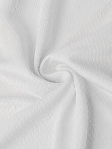 女士健身交叉带运动背心，健身房锻炼休闲无袖衬衫 - 白色 - 查看 9