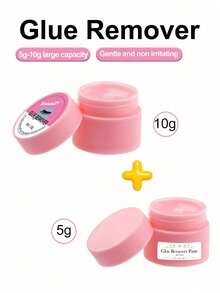 Waloshow 专业睫毛延长卸除胶水 - 大容量批发价 - 快速无痛卸除嫁接睫毛 - 无刺激 - 0.35盎司独立装睫毛胶水，睫毛胶水 - 粉色 - 查看 11