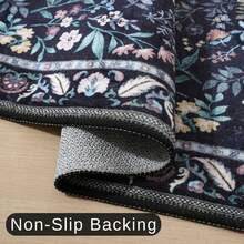 1 Stück Vintage-Stil Teppich, rutschfest & fleckabweisend, Multi-Größe, rutschfest, fleckabweisend, leicht zu reinigen, aus Polarfleece gefertigt - weich, flauschig, bequem, leicht zu reinigen, seidig, warm, niedlich - geeignet für Flur, Küche, Waschraum, Badezimmer, Studentenwohnheim, Sofa, Schlafzimmer, Wohnzimmer, Waschtisch, Stuhl, Teppich, Modenteppich, Raumdekoration, Hochzeitsdekoration, Wohnzimmerdekoration, Geschenk