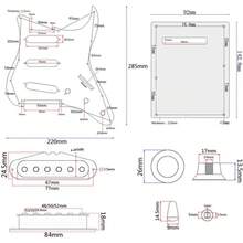 ST Electric Guitar Body Panel Assembly, Pre-Fit For Standard Pickguard, Panel Assembly, Tool-Free Assembly Ready, For ST-Style Electric Guitars, Ideal For DIY Builders & Repair Technicians, Matte Black Finish - màu đen - Xem 6
