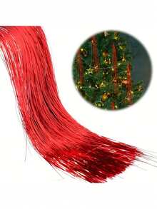 3000pcs, Tinsel Icicle Strands, Christmas Tree Tinsel Icicles Tinsel Foil Fringe Garland Tinsel Icicles Iridescent Holiday Festivals Decor Birthday Party Supplies - Multicolor - View 11