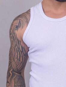 Men T-Shirts - Blanco y Negro - Ver 5