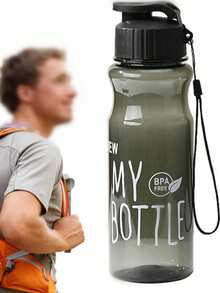 17oz Minimalist Portable Press Flip Cap Outdoor Sports Water Bottle, Plastic Cup, Creative Casual Car Water Bottle - Many Colors - View 12