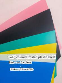 10/8/6 Pcs A4 Size Colorful PVC Plastic Sheets, PP Semi-Transparent Thin Hard Sheets, Transparent PVC Sheets, Colored Gel Sheet Plastic Thin Sheets, Handmade DIY Translucent Gel Plastic Sheets School Supplies, Back To School