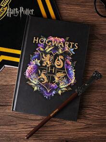 1 件 WB 官方授权哈利波特霍格沃茨日记本，带圆珠笔 - 正宗魔法日记，适合学习、圣诞礼物、粉丝装饰