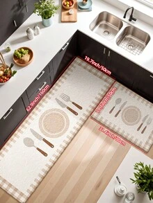 DAJIANG 1片加厚绒面舒适地垫，底部防滑，适用于玄关、厨房等场所，可机洗，易于清洁，家居装饰，适合节日、秋季、冬季、卧室等各种场合。 - 彩色 - 查看 14