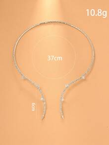 A New Rhinestone Choker, A Sophisticated Open Choker For Women, Perfect For A Stage Look, And A Versatile Accessory.