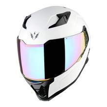 1Storm Motorcycle Full Face Helmet For Adults Men And Women Street Bike Racing Helmet DOT Approved With One Extra Clear Shield: KT828 Glossy White - L - View 3