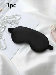 1pc/3pcs/5pcs/10pcs Black, Champagne, Gray, Pink, Green, Blue, Dark Green Double-Sided Silk-Like Breathable Sleep Eye Mask, Relieve Eye Fatigue, Suitable For Girls Nap, Blackout Eye Mask, Non-Tight - Multicolor - View 41