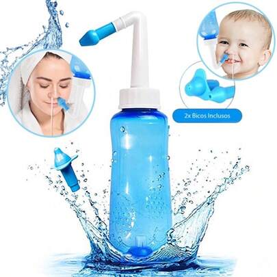 Higienizador Nasal Lavador De Nariz Limpador Caseiro 300 ml