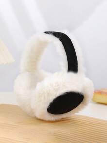 1pc Earmuffs For Women, Winter Warm Ear Warmers With Soft Faux Fur, Foldable & Comfortable Ear Muffs, Perfect For Cold Days, Hiking, Casual Outfits,Thermal Lined And Thickened - Multicolor - View 14
