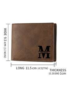 男士个性化钱包（1个装），父亲节礼物，可定制照片和姓名，父亲节礼物，男士礼物，爸爸生日礼物，个性化礼物，学习用品，返校季，女士时尚包包 - 彩色 - 查看 7