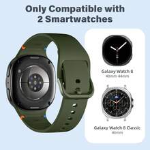 3/1 Pc Sport Band Compatible With Samsung Galaxy Watch 8 Band 40mm 44mm, Galaxy Watch 8 Classic Band 46mm, Comfortable Breathable Waterproof Silicone Replacement Strap Compatible With Samsung Watch Bands For Women Men - Galaxy Watch 8/8 Classic - View 4