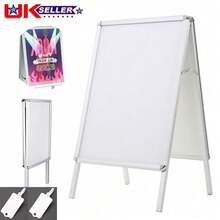 A2 Pavement Sign Poster Snap Frame Display Stand Advertising Boards Double Side - Default - View 1