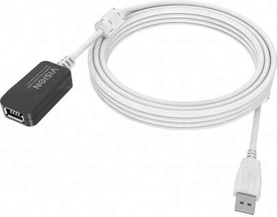  Kabel przedłużający USB 2.0 Vision 5m biały