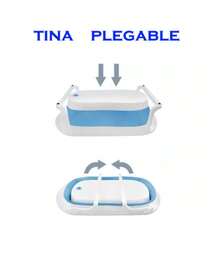 bañera para tu bebe incluye base metalica con cojin respaldo - Azul - Ver 4
