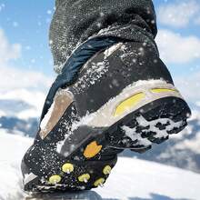 2 Pairs Of Silicone Ice Clips - Anti Slip With 5 Pointed Tips, Suitable For Traction Handles On Shoes, Walking, Hiking, Snow And Ice Adventures