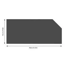 YUNRUX Urinal Partition Wall Toilet Partition, Wall-Mounted Men Urinal Partition Wall, Urinal Partition Wall Partition Wall - Black - View 2