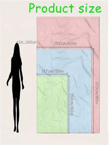 1pc Thick Flannel Blanket, Office Nap Blanket, Solid Color Blanket, Gift Blanket, Fleece Blanket, Air-Conditioning Blanket, Sofa Blanket, Student Dormitory Sheet, Modern Minimalist Yoga Blanket, Bedspread, Coral Fleece Blanket - 綠色 - 查看 3