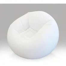 45x45x28 Inflatable Beanless Bean Bag Chair Lounge Sofa - White,23856401 - 白色 - 查看 1