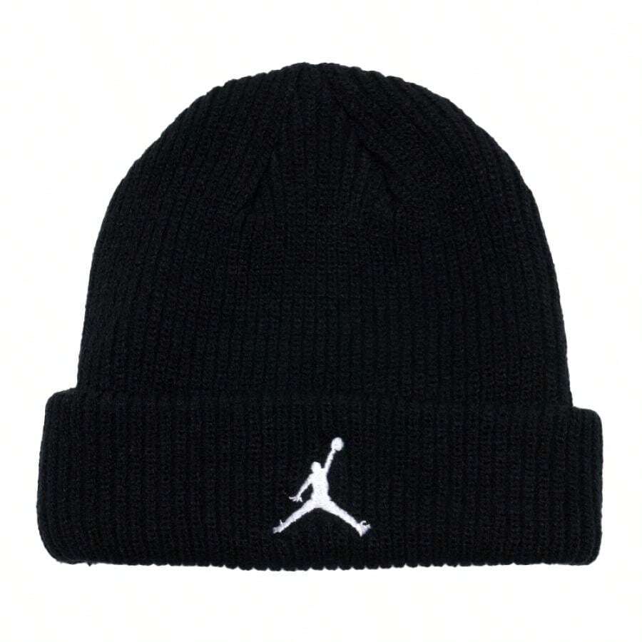 Nike 男士帽子 U J TERRA BEANIE ESS 簡約舒適日常休閒絨帽 FZ2055-010 - 黑/白 - 查看 1
