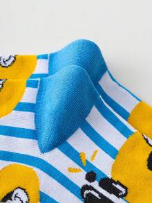 Disney 迪士尼 1/5/10 双装正品迪士尼米奇老鼠袜子，时尚袜子，袜子礼品，男士袜子，卡通袜子，女士袜子，室内拖鞋袜，创意礼品袜，迪士尼袜子 - 彩色 - 查看 4