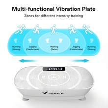 MERACH Vibration Plate Exercise Machine, Whole Body Workout Fitness Platform With Motor Speed Control, Adjustable Settings For Home Training And Shaping - Xem 4