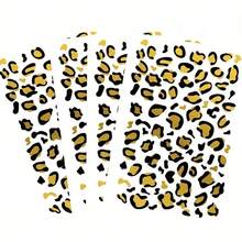 1PC Leopard Print And Golden Temporary Tattoos - Retro Style, Sexy Party & Stage Makeup, DIY Face Stickers For Men And Women, DIY Tattoo StickersDramatic Leopard SpotsTemporary Face Stickers - متعدد الألوان - مشاهدة 6