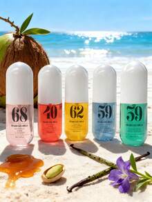 1pc 50ml Air Freshener, Alcohol-Free, Up To 5 Collection Choices Indoor, Outdoor Air Freshener Multi-Layered Heightened State Of Bliss Spray With Long Lasting Natural Fresh Charming Essentials, Blending Coconut, Plum, Violet, Pistachio, And Jasmine Notes, Perfect For Dating, Party, Mother's Day Gift, Suitable For Family And Friends, Portable For Boyfriends And Girlfriends, An Ideal Gift.