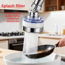 Filtro de agua compacto para grifo, diseño de tamaño pequeño que no ocupa espacio adicional, la instalación no afecta la rotación normal del grifo ni el ajuste del ángulo del flujo de agua, satisface las necesidades diarias de agua para lavarse las manos, arreglarse, limpiar encimeras, etc. El reemplazo del cartucho del filtro también es conveniente, puede filtrar con precisión sedimentos, óxido, cloro residual y otros contaminantes del agua, también absorbe sustancias decoloradas, simplemente desenrosca ligeramente la carcasa del filtro, reemplaza el cartucho del filtro viejo por uno nuevo.