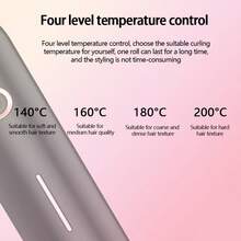 K·SKIN 1pc Plug-In Curling Iron, Clampless Wool Curler, 9mm/13mm Wool Curl Options, Clampless Electric Curling Iron, Multi-Temperature Adjustable, Fine Barrel Small Curl Styler - EU C Type Plug(220-240V) - View 7