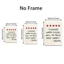 Canvas Vintage Christmas Tree Wall Arts Posters Unframed, Perfect For Living Room & Bathroom Decor Ideal Winter Holiday Christmas Party Gift - Multicolor - View 3