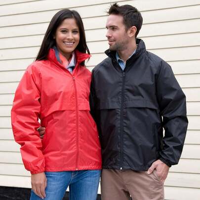 Result Mens Core Lightweight Waterproof Shield Windproof Jacket (Red) - 100% Polyester - (FK597)
