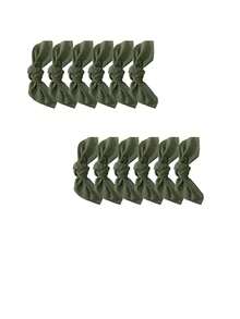 12 件纯色手工可水洗可重复使用餐巾，42 * 42 厘米/16.5 * 16.5 英寸，适用于婚礼、户外活动、派对、咖啡厅、高级餐厅、酒店、美食摄影、日常使用