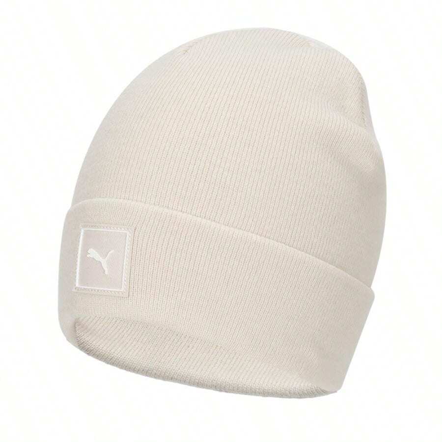 Puma 男女通用 WARDROBE ESS 高顶无檐帽，舒适休闲针织帽，026409-05 - 雪白色 - 查看 1