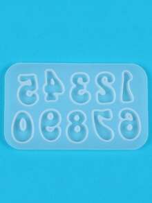 迷你字母树脂模具 - 1 件/3 件字母模具，用于环氧铸造小数字字母硅胶模具，用于 DIY 耳环项链吊坠珠宝树脂工艺品装饰 - 白色 - 查看 16
