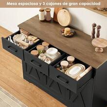 Kitchen Storage Set - Black and Brown. - View 7