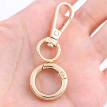 2pcs Swivel Clasp Clip Double Opening Swivel Snap Hook Metal Swivel Clasps Lanyard Snap Hook With Spring O Rings Lobster Claw Clasp For Keychains Bags Purses Lanyard Jewelry DIY Crafts Beach Accessories Daisy