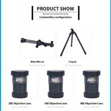 【高清单筒望远镜】便携式单筒望远镜套装 | 高清高倍率入门级天文镜头，适用于弱光夜视和观星 - 适合成人、青少年和初学者，可作为手动对焦的科普礼物或生日礼物