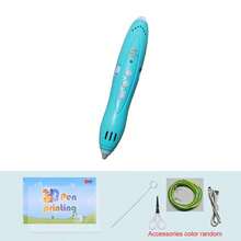 DIY 3D Printing Pen Kit, Low Temperature PCL Filament, Handmade 3D Painting Tool, Educational Toy For Students, Girls, Children, Christmas Gift (Scissors, Filament & Accessories In Random Colors)